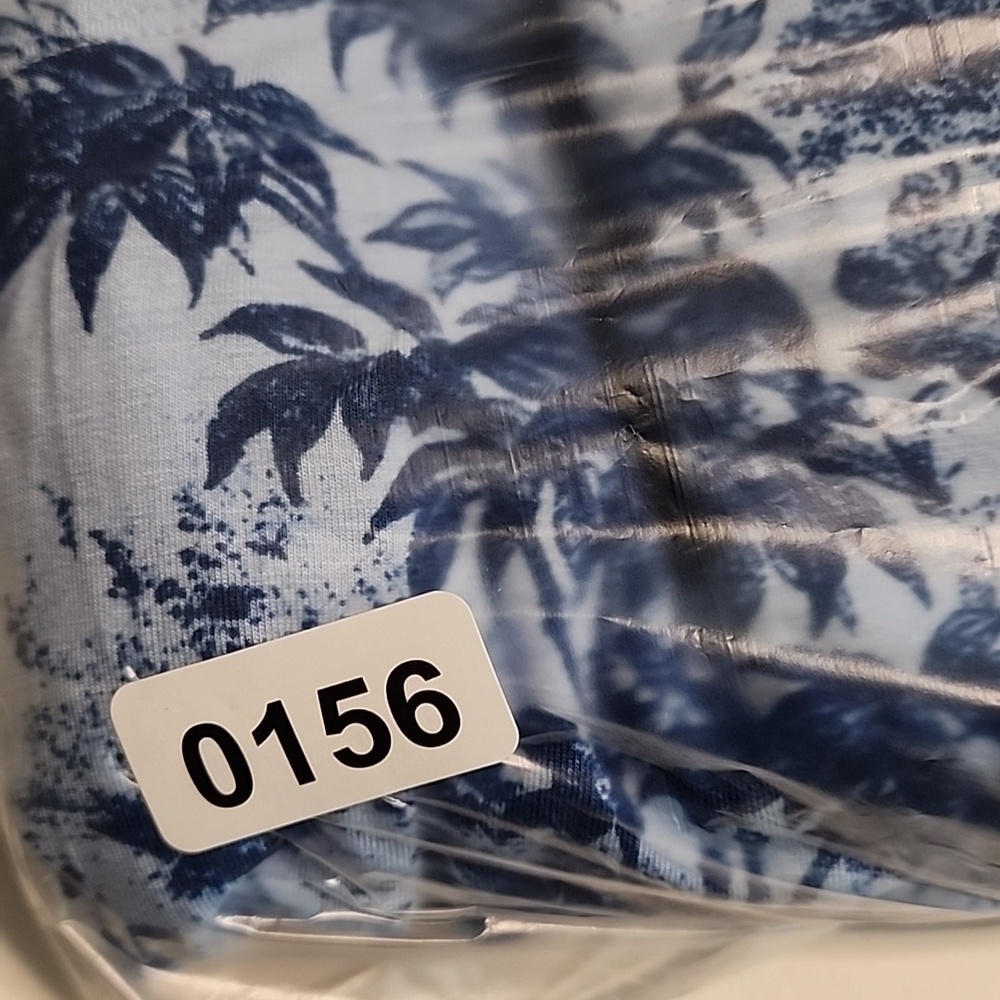 Jason Wu blue floral dress sz L women long sleeve stretchy - Picture 11 of 11